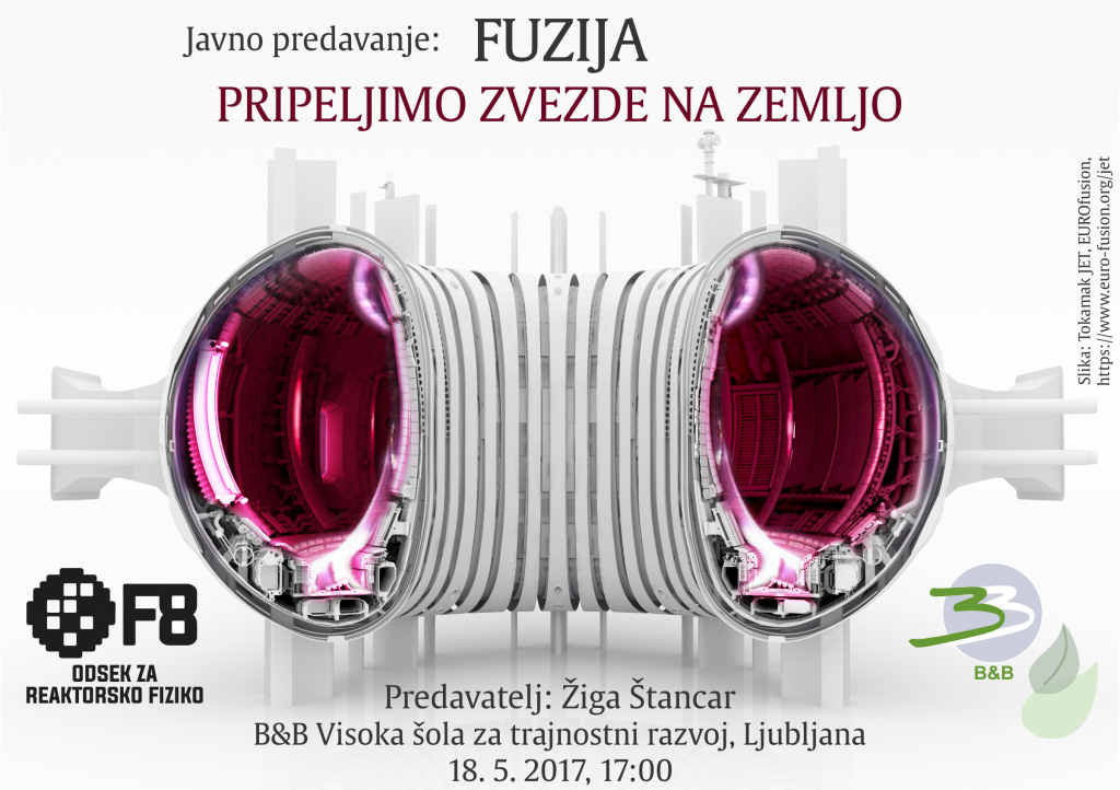  Javno predavanje »FUZIJA: Pripeljimo zvezde na Zemljo«